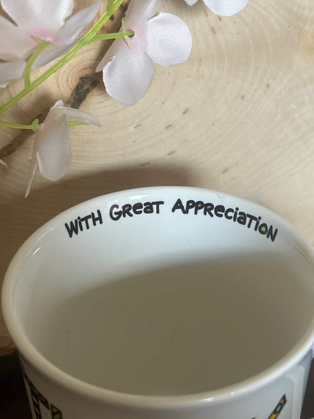 Our Name Is Mud Thank You Mug With Gratitude & Heart Design Dishwasher Safe - Picture 4 of 10